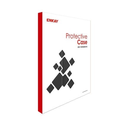 For Lenovo Tab P11 Pro Gen2 11.2 inch 2022 ENKAY Tri-fold Custer Texture Leather Stand Smart Case(Purple) by ENKAY