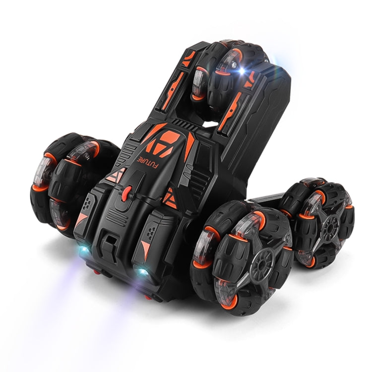 MoFun Five-wheeled Stunt Car 360-degree Swing Arm 2.4G Multifunctional RC Car, specifications:Single control(Black) by MoFun