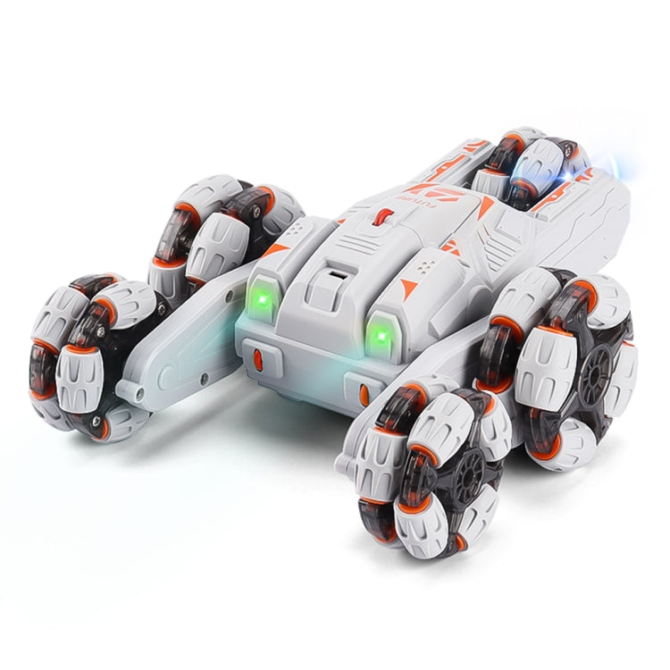 MoFun Five-wheeled Stunt Car 360-degree Swing Arm 2.4G Multifunctional RC Car, Specifications:Single(Grey) by MoFun