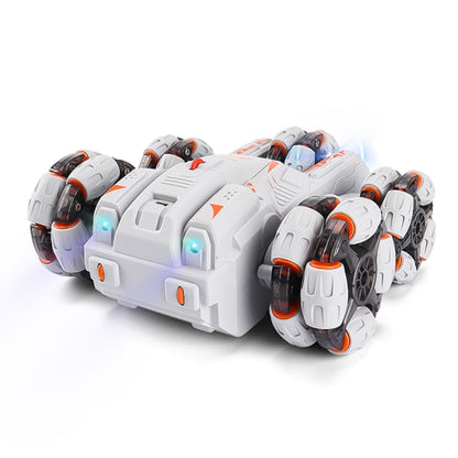 MoFun Five-wheeled Stunt Car 360-degree Swing Arm 2.4G Multifunctional RC Car, Specifications:Single(Grey) by MoFun