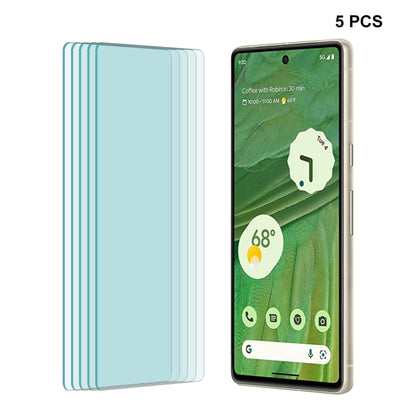 For Google Pixel 7 5pcs ENKAY 0.26mm 9H 2.5D Tempered Glass Full Film by ENKAY