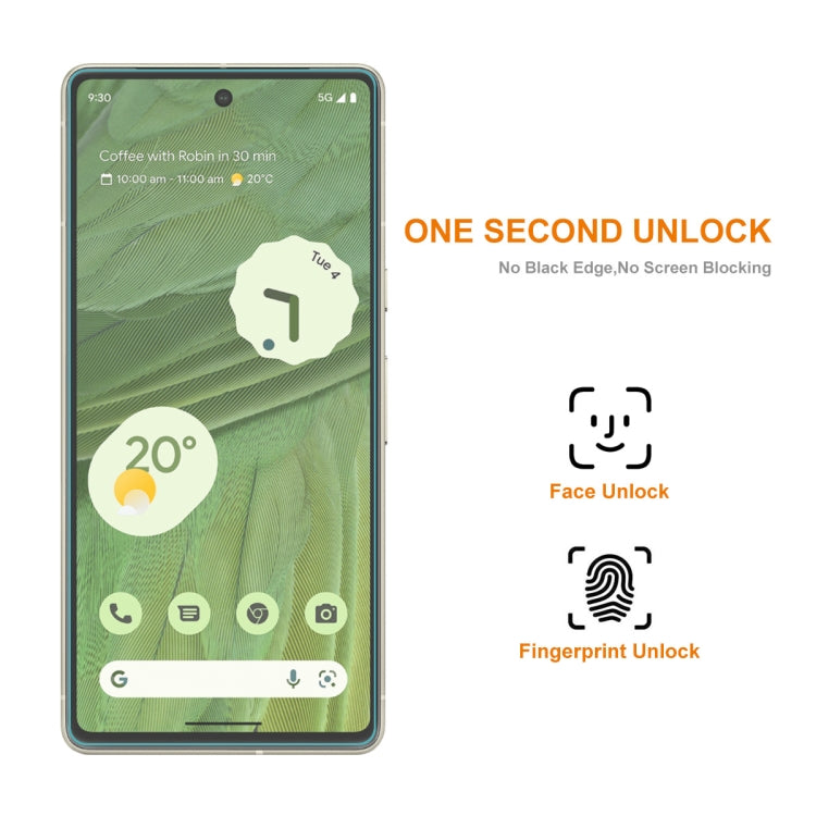 For Google Pixel 7 5pcs ENKAY 0.26mm 9H 2.5D Tempered Glass Full Film by ENKAY
