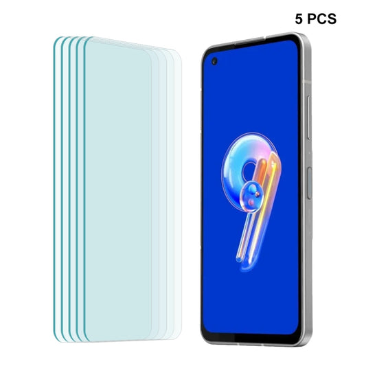 For Asus Zenfone 9 5pcs ENKAY 0.26mm 9H 2.5D Tempered Glass Film by ENKAY
