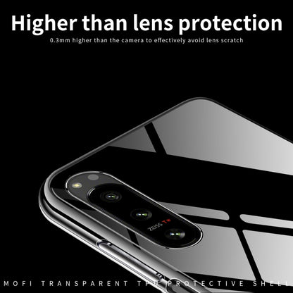For Sony Xperia 5 IV MOFI Ming Series Ultra-thin TPU Phone Case(Transparent) by MOFI