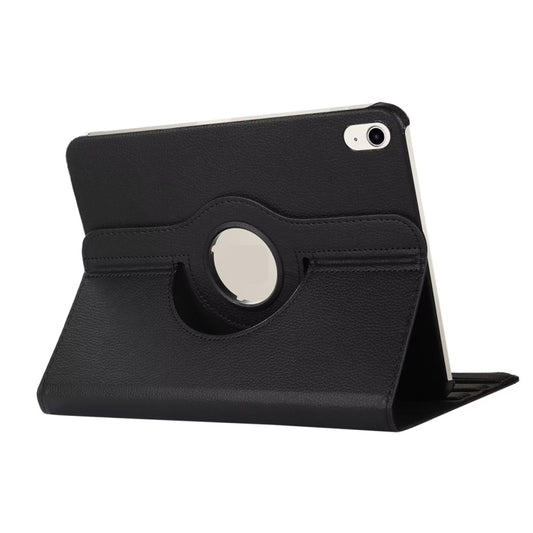 For iPad 2025 / 2022 ENKAY Hat-Prince 360 Degree Rotation Litchi Leather Smart Tablet Case(Black) by ENKAY
