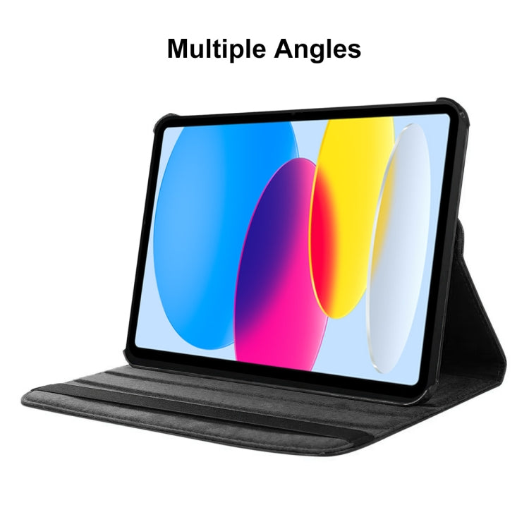 For iPad 2025 / 2022 ENKAY Hat-Prince 360 Degree Rotation Litchi Leather Smart Tablet Case(Rose) by ENKAY