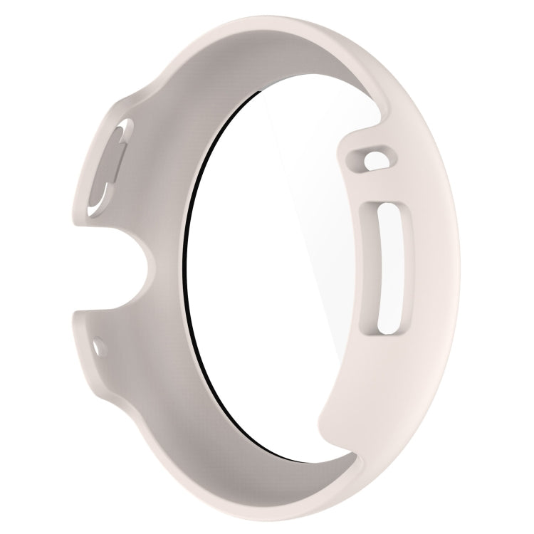 For Google Pixel Watch Tempered Glass Film PC Watch Case(White) by bashfashion