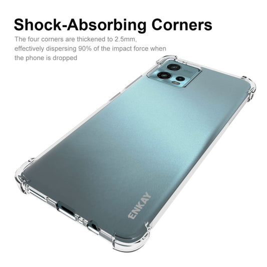 For Motorola Moto G72 4G ENKAY Transparent TPU Shockproof Phone Case by ENKAY