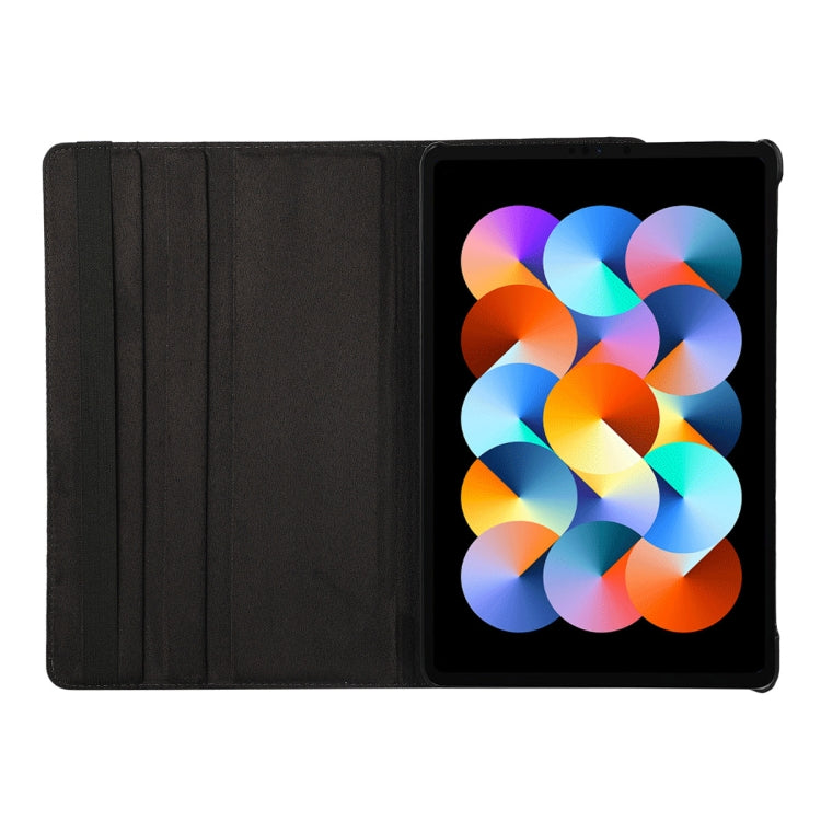 For Xiaomi Redmi Pad 10.61 ENKAY Hat-Prince 360 Degree Rotation Litchi Leather Smart Case(Black) by ENKAY