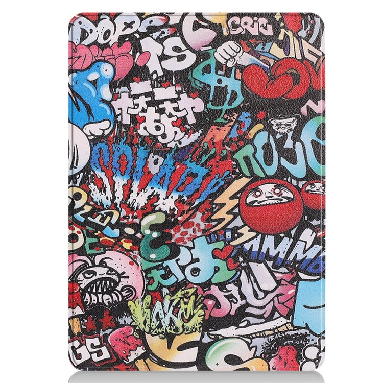 For Microsoft Surface Pro 9 / 10 / 11 JUNSUNMAY Custer Painted Stand Leather Tablet Case(Graffiti) by JUNSUNMAY