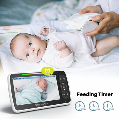 SM650 Wireless Video Baby Camera Intercom Night Vision Temperature Monitoring Cam(EU Plug) by bashfashion