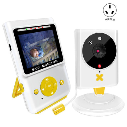 855P 2.4 inch Home Wireless Yellow Baby Monitor with Baby Surveillance Camera(AU Plug) by bashfashion