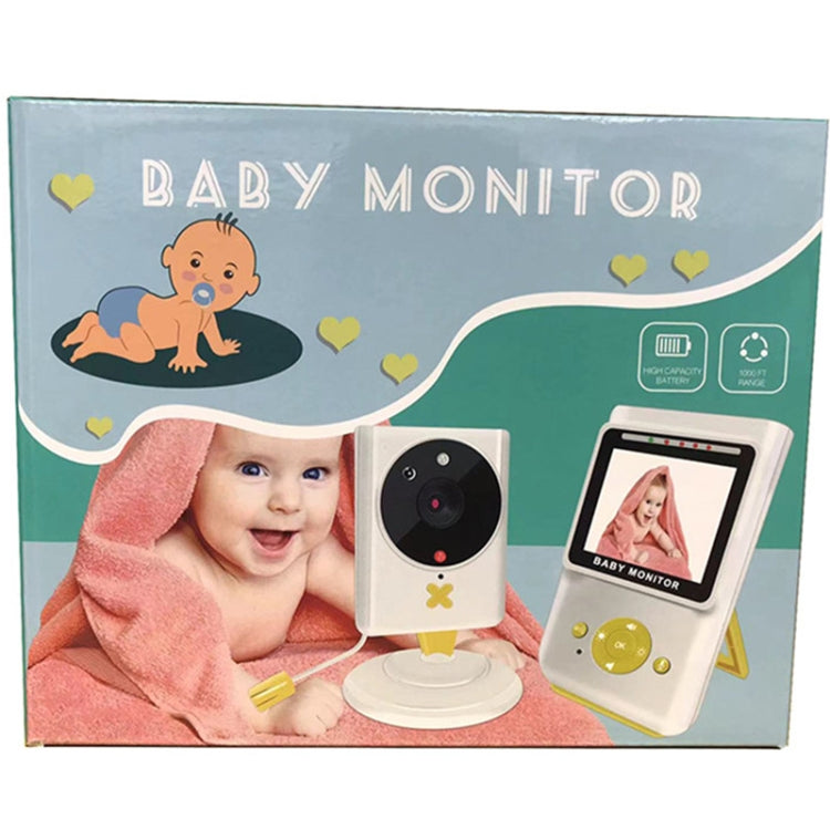 855P 2.4 inch Home Wireless Yellow Baby Monitor with Baby Surveillance Camera(US Plug) by bashfashion