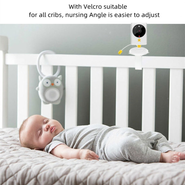 855P 2.4 inch Home Wireless Yellow Baby Monitor with Baby Surveillance Camera(EU Plug) by bashfashion