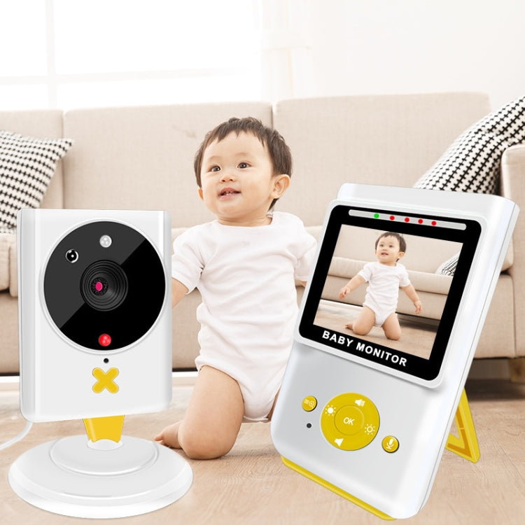 855P 2.4 inch Home Wireless Yellow Baby Monitor with Baby Surveillance Camera(UK Plug) by bashfashion