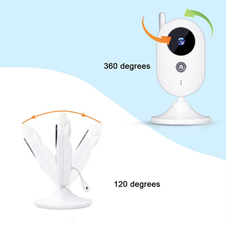 ZR302 2.4GHz Digital Video Smart Baby Monitor Night Vision Camera, Music Player, Two Way Intercom Function(UK Plug) by bashfashion