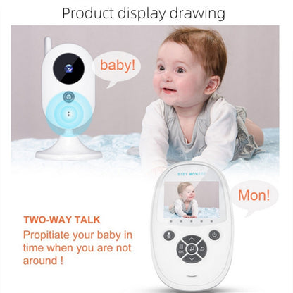 ZR302 2.4GHz Digital Video Smart Baby Monitor Night Vision Camera, Music Player, Two Way Intercom Function(US Plug) by bashfashion