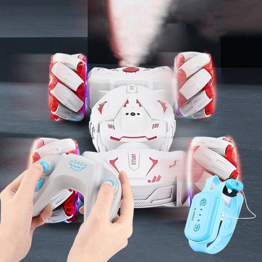 MoFun JC06 2.4G Remote Control Torsion Stunt Car, Specifications:Dual RC(Red) by MoFun