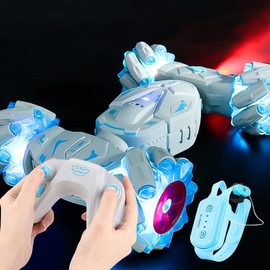 MoFun JC06 2.4G Remote Control Torsion Stunt Car, Specifications:Dual RC(Blue) by MoFun