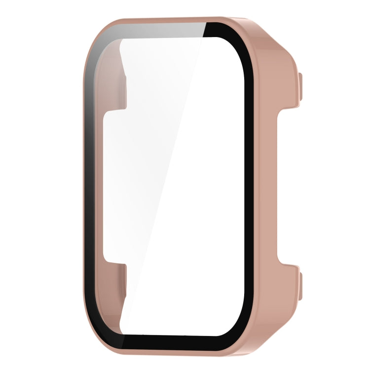 For Realme Watch 3 Pro PC+ Toughened Film Integrated Protective Case(Pink) by bashfashion