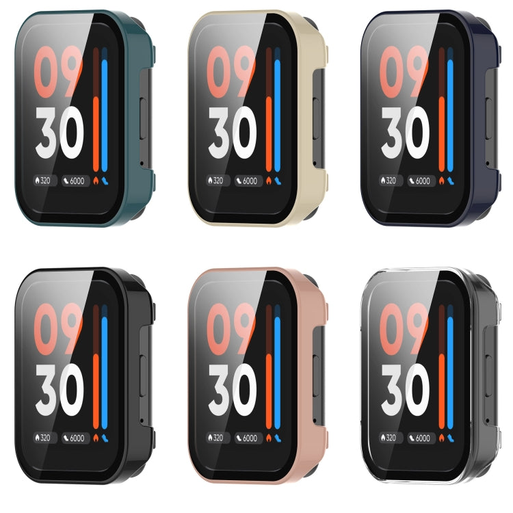 For Realme Watch 3 Pro PC+ Toughened Film Integrated Protective Case(Black) by bashfashion