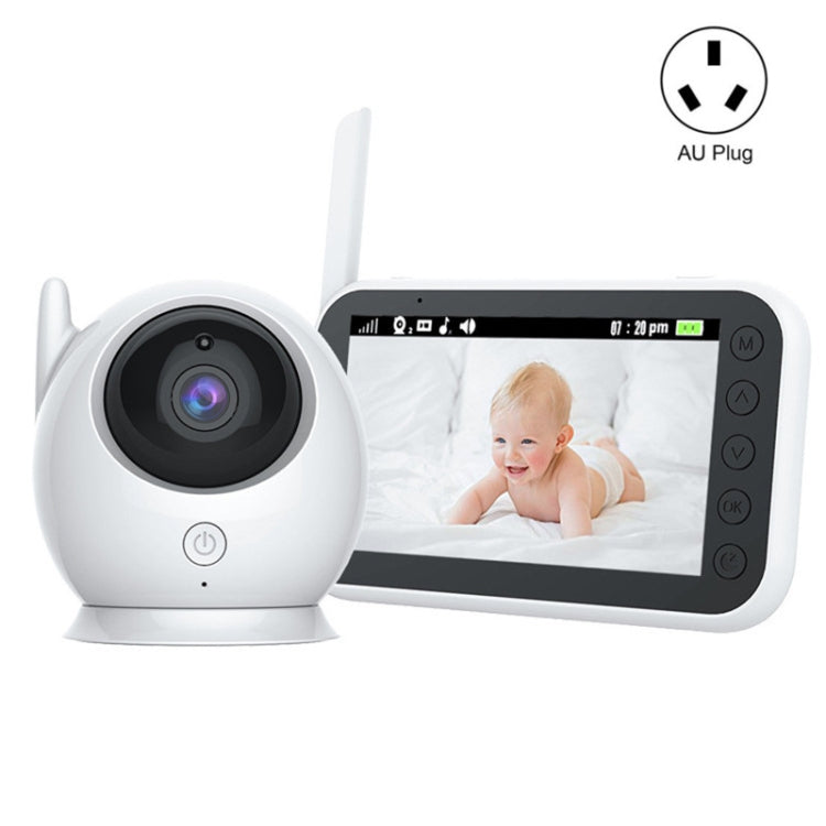 ABM100 4.3 inch Wireless Video Color Night Vision Baby Monitor 360-Degree Security Camera(AU Plug) by bashfashion
