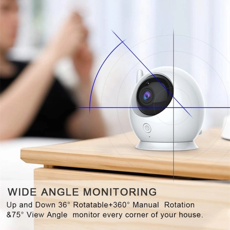 ABM100 4.3 inch Wireless Video Color Night Vision Baby Monitor 360-Degree Security Camera(AU Plug) by bashfashion
