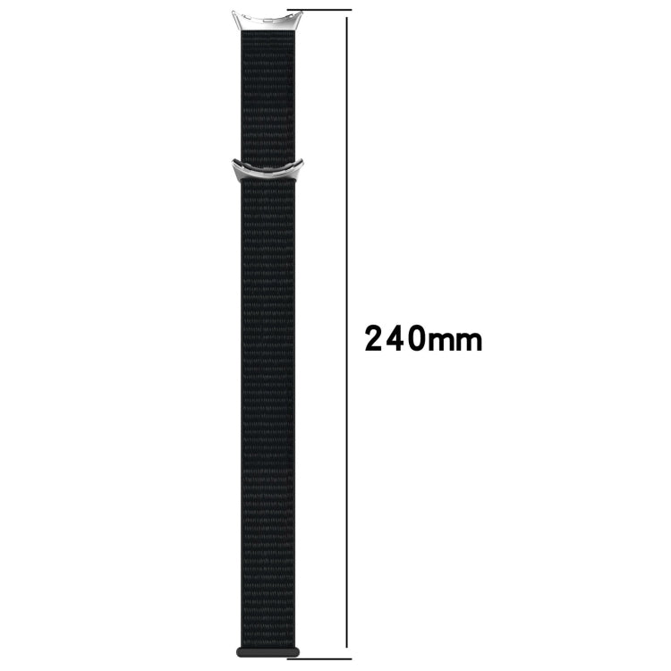For Google Pixel Watch Nylon Weave Watch Band(Grayish White) by bashfashion