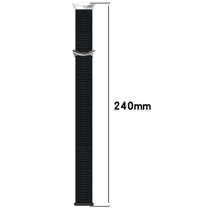 For Google Pixel Watch Nylon Weave Watch Band(Army Green) by bashfashion