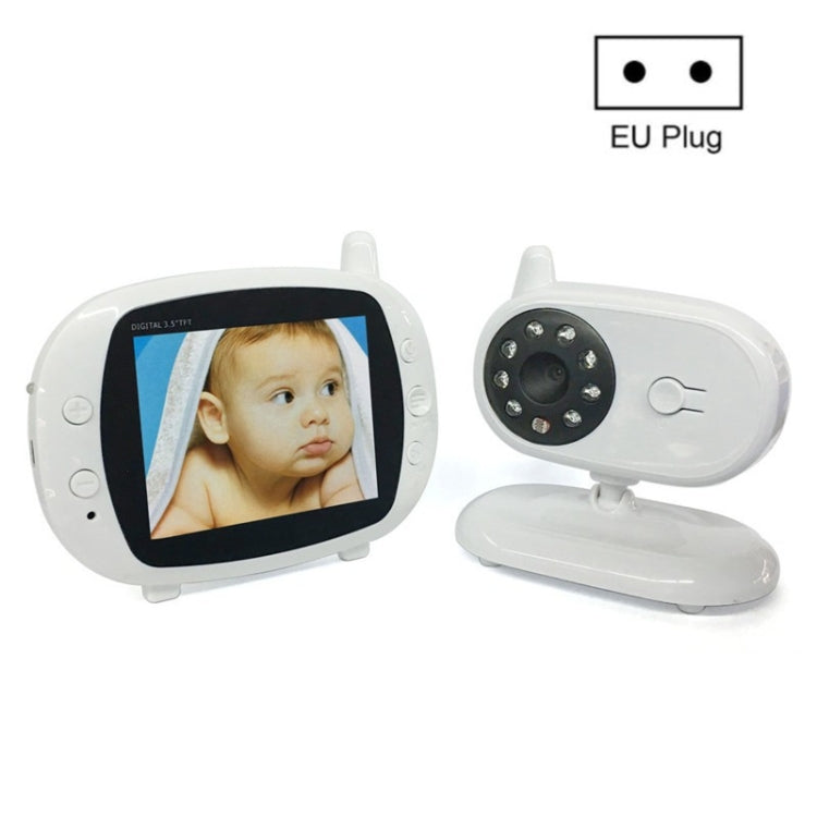 BM850 3.5 inch Wireless Video Color Baby Monitor Night Vision Temperature Monitor(EU Plug) by bashfashion