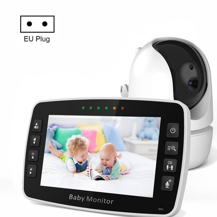 SM43A 4.3inch Color Display Night Vision Smart Zoom Baby Monitor Camera(EU Plug) by bashfashion