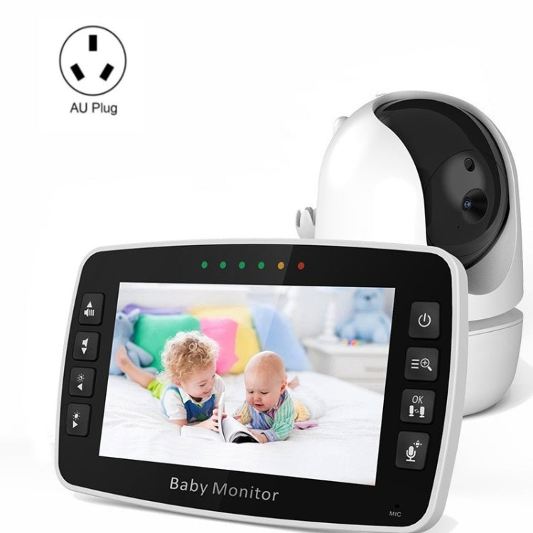 SM43A 4.3inch Color Display Night Vision Smart Zoom Baby Monitor Camera(AU Plug) by bashfashion