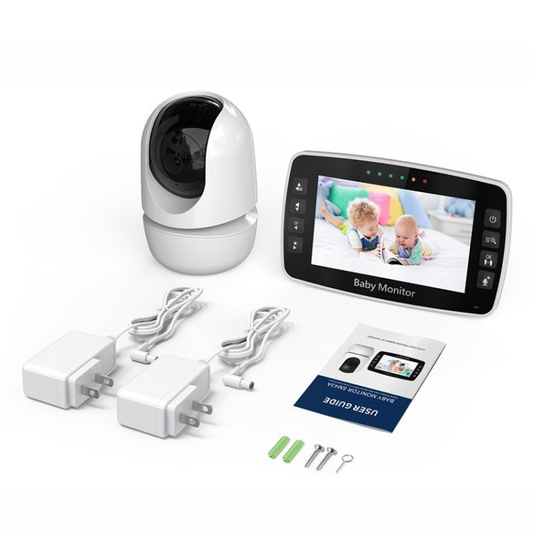 SM43A 4.3inch Color Display Night Vision Smart Zoom Baby Monitor Camera(UK Plug) by bashfashion