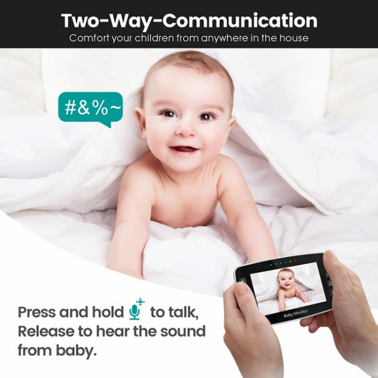 SM43A 4.3inch Color Display Night Vision Smart Zoom Baby Monitor Camera(AU Plug) by bashfashion