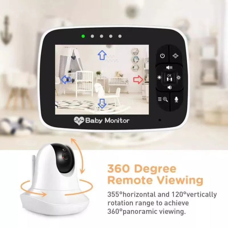 SM935 3.5 inch LCD Screen Wireless Video Baby Monitor Night Vision Two-Way Audio IP Camera(US Plug) by bashfashion