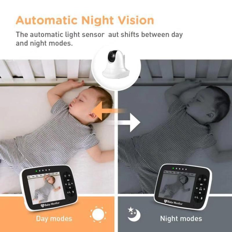 SM935 3.5 inch LCD Screen Wireless Video Baby Monitor Night Vision Two-Way Audio IP Camera(US Plug) by bashfashion