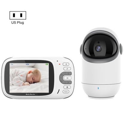 VB802 3.2 inch Baby Monitor Wireless Digital Video Rotating Camera(US Plug) by bashfashion