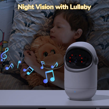 VB802 3.2 inch Baby Monitor Wireless Digital Video Rotating Camera(EU Plug) by bashfashion