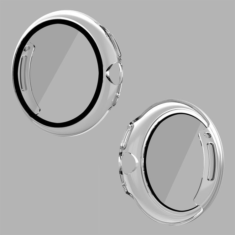 For Google Pixel Watch ENKAY Hat-Prince Full Coverage PC Frame + 9H Tempered Glass Case(Transparent) by bashfashion