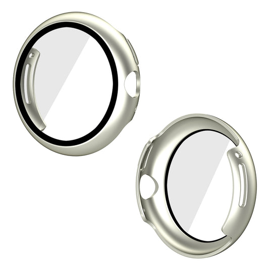 For Google Pixel Watch ENKAY Hat-Prince Full Coverage PC Frame + 9H Tempered Glass Case(Star Silver) by bashfashion