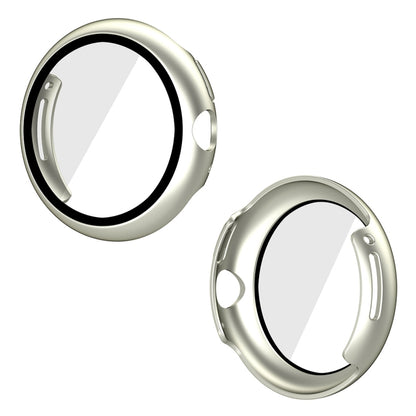 For Google Pixel Watch ENKAY Hat-Prince Full Coverage PC Frame + 9H Tempered Glass Case(Star Silver) by bashfashion