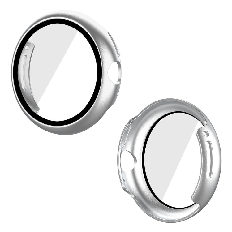 For Google Pixel Watch ENKAY Hat-Prince Full Coverage PC Frame + 9H Tempered Glass Case(Silver) by bashfashion