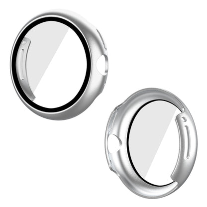 For Google Pixel Watch ENKAY Hat-Prince Full Coverage PC Frame + 9H Tempered Glass Case(Silver) by bashfashion