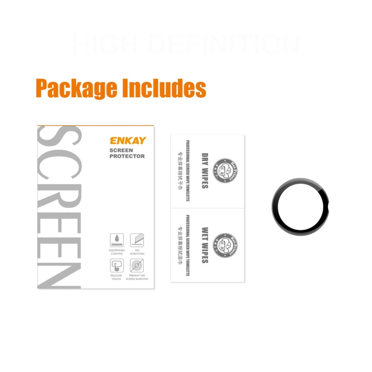 1pcs For Google Pixel Watch ENKAY 3D Full Coverage Soft PC Edge + PMMA HD Screen Protector Film by ENKAY