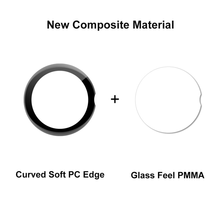 1pcs For Google Pixel Watch ENKAY 3D Full Coverage Soft PC Edge + PMMA HD Screen Protector Film by ENKAY