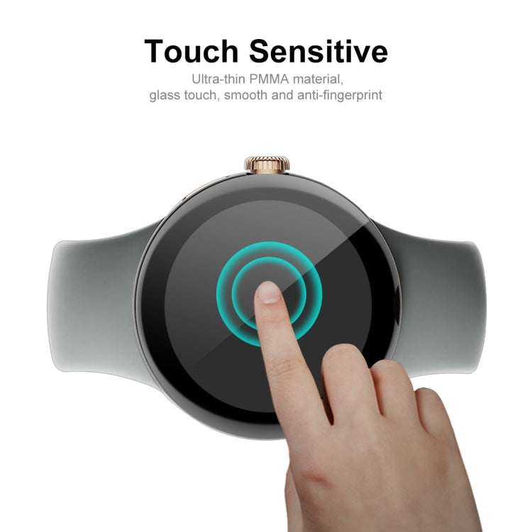 1pcs For Google Pixel Watch ENKAY 3D Full Coverage Soft PC Edge + PMMA HD Screen Protector Film by ENKAY