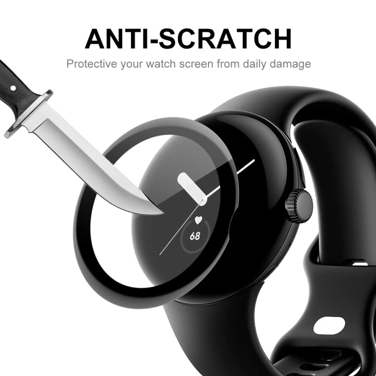 2pcs For Google Pixel Watch ENKAY 3D Full Coverage Soft PC Edge + PMMA HD Screen Protector Film by ENKAY