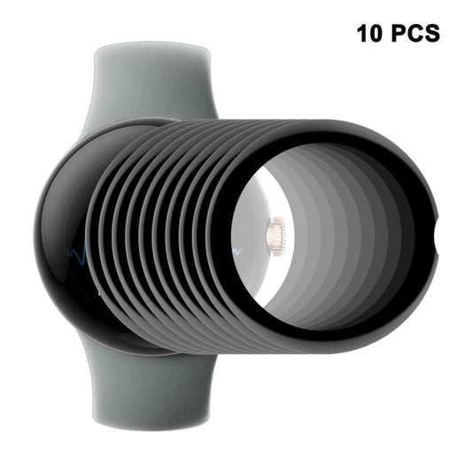 10pcs For Google Pixel Watch ENKAY 3D Full Coverage Soft PC Edge + PMMA HD Screen Protector Film by ENKAY