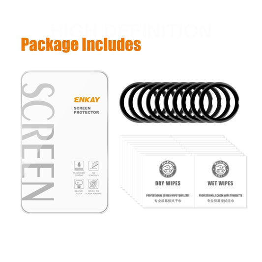 10pcs For Google Pixel Watch ENKAY 3D Full Coverage Soft PC Edge + PMMA HD Screen Protector Film by ENKAY