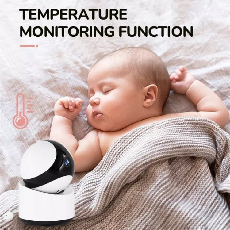DY55A Built-in Lullabies Video Babyphone 5 inch Screen Digital Wireless Baby Monitor Camera(EU Plug) by bashfashion